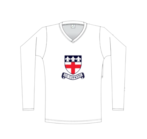 Warm-Up Top White Long Sleeve