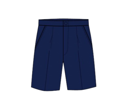 Shorts - Navy Elastic Back