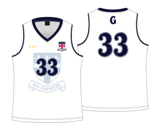 1st Volleyball Singlet - White