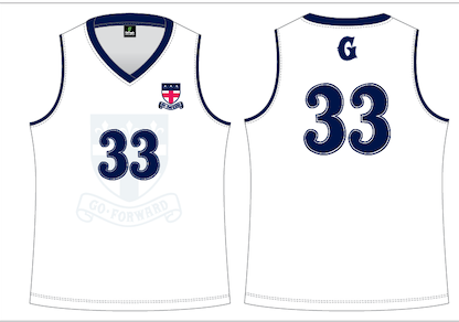 Volleyball Singlet White - Girls